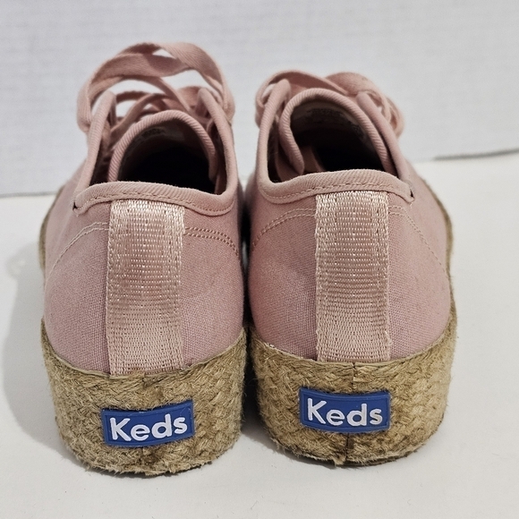 Keds Womens Pink Triple Kick Canvas Jute Sneaker - Picture 6 of 12
